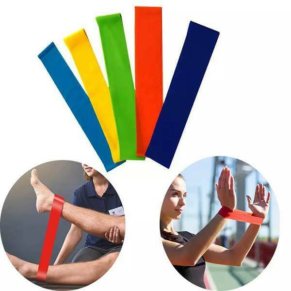 Mini bands – 5 elastičnih guma za vežbanje + priručnik za vežbe za sve mišićne grupe - Fitnes i sport