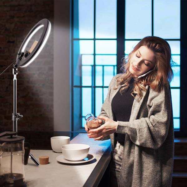 LED kružno svetlo sa držačem za telefon - Lepota i zdravlje