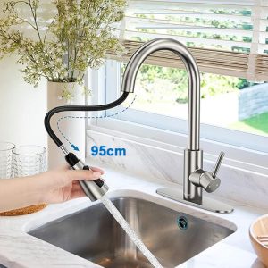 Slavina za sudoperu sa tušem na izvlačenje Slavina za sudoperu sa tušem na izvlačenje